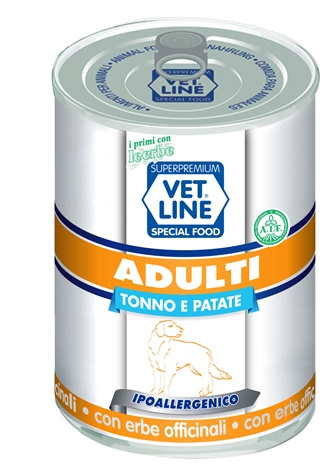 Vetline Cane Adulto Tonno &amp; Patate 400 Gr