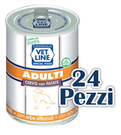 Vetline Cane Adulto Cervo &amp; Patate 400 Gr