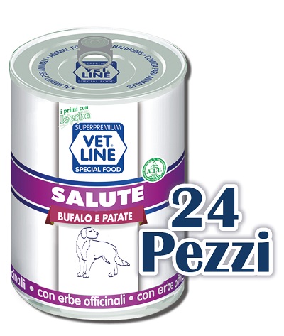 OLISTIKA VET LINE CANE SALUTE IPOALLERGENICO BUFALO PATATE 400GR (lattina)