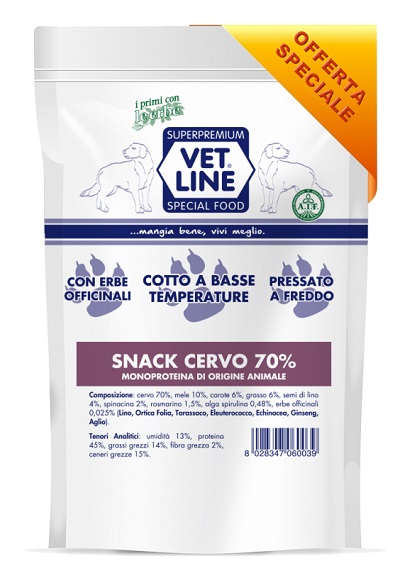 VET LINE SNACK CERVO 80G