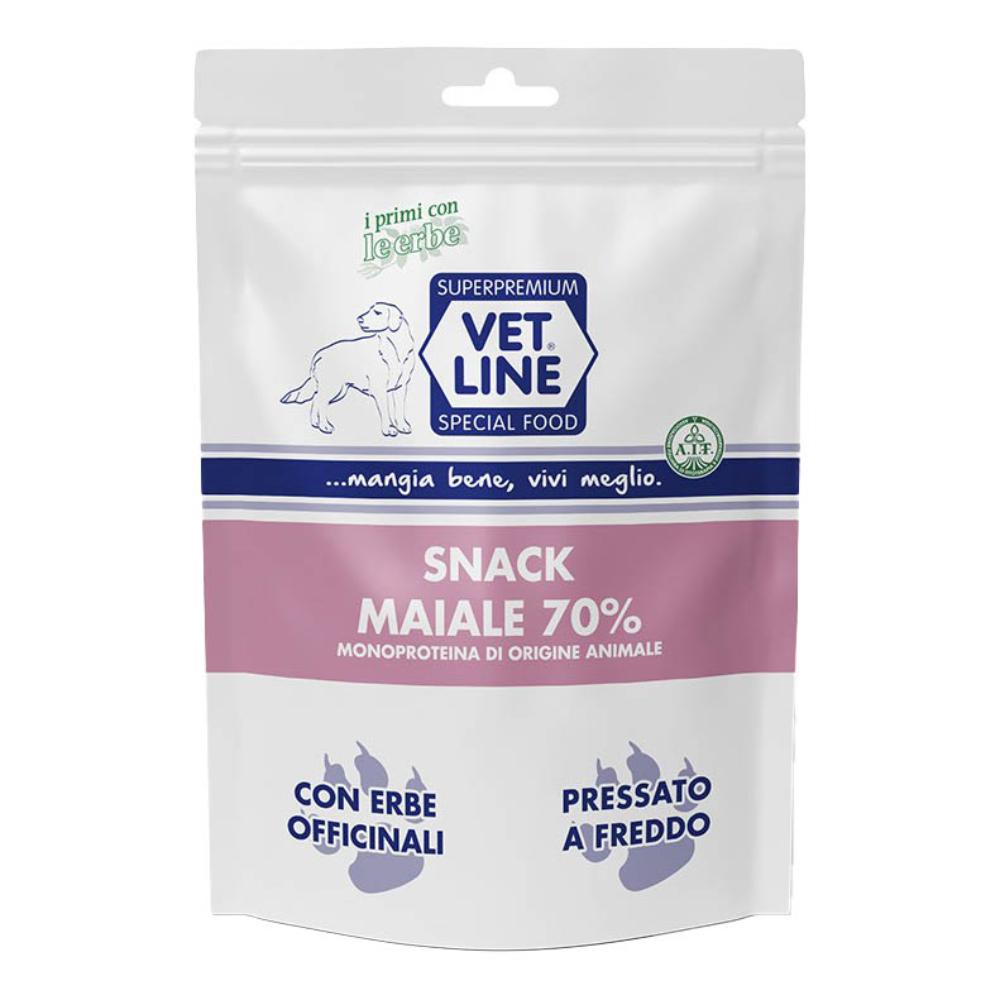 VET LINE CANE SNACK MAIALE 70% 80GR