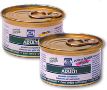 OLISTIKA VET LINE GATTO ADULT POLLO FEGATINI 85GR (lattina)