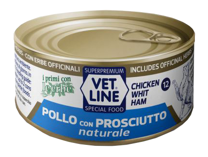 OLISTIKA VET LINE GATTO POLLO PROSCIUTTO 70GR (lattina)