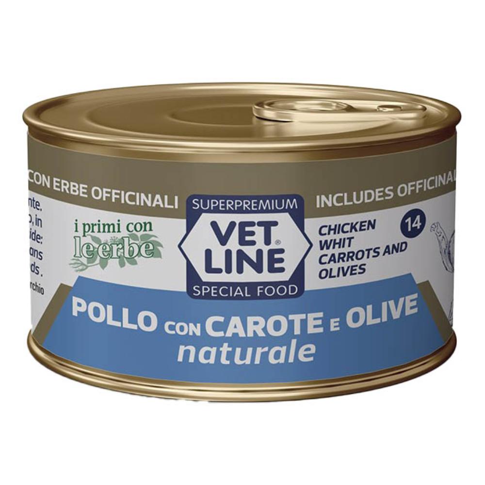 OLISTIKA VET LINE GATTO POLLO CAROTE OLIVE 70GR (lattina)