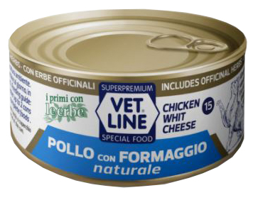 OLISTIKA VET LINE GATTO POLLO FORMAGGIO 70GR (lattina)