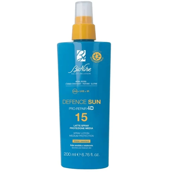 Bionike Defence Sun Latte Spray Solare SPF15 Protezione Media 200ml