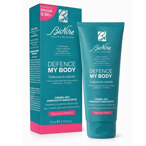 Bionike Defence My Body Trattamento Cellulite Crema-Gel Drenante e Riducente 75 ml