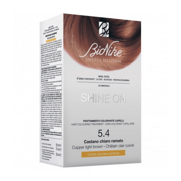 Bionike Shine On 5.4 Castano Chiaro Ramato Trattamento Colorante Capelli — confronto prezzi
