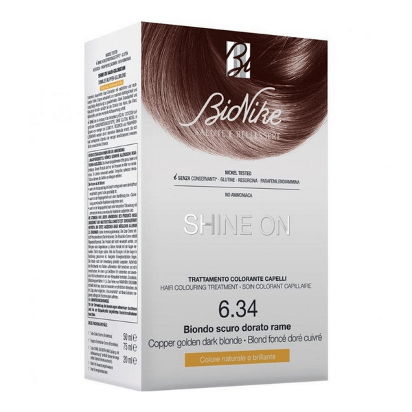 Bionike Shine On 6.34 Biondo Scuro Dorato Rame Trattamento Colorante Capelli — confronto prezzi