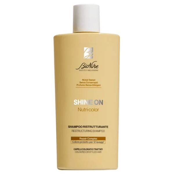 Bionike Shine On Nutri-Color 200 Ml Shampoo Ristrutturante per Capelli Colorati e Danneggiati