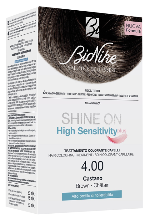 Bionike Shine On High Sensitivity Plus Tintura Per Capelli Castano 4.00 — confronto prezzi