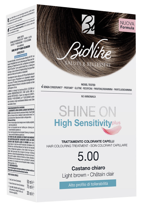 BioNike Shine On HS - Plus Trattamento Colorante 5.00 Castano Chiaro