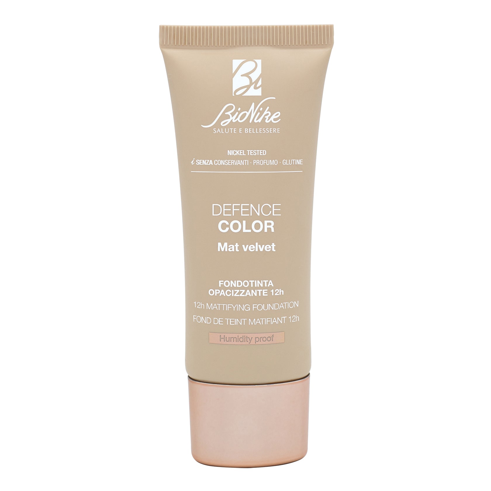 Fondotinta Bionike Defence Color Mat Velvet 406 | Opacizzante | 30 ml
