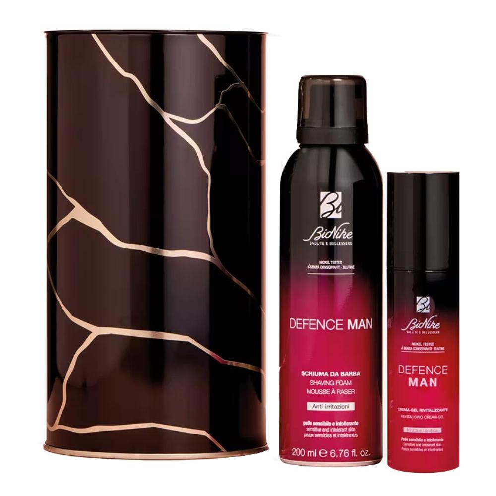 Bionike Cofanetto Refalo Natale Defence Man Schiuma da Barba + Crema Gel 1 pz Set