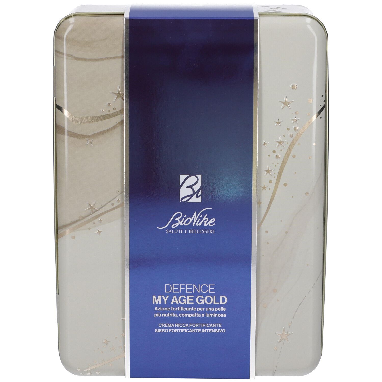 Bionike Defence My Age Gold Cofanetto Regalo Natale Crema Ricca Fortificante + Siero Intensivo 1 pz Set