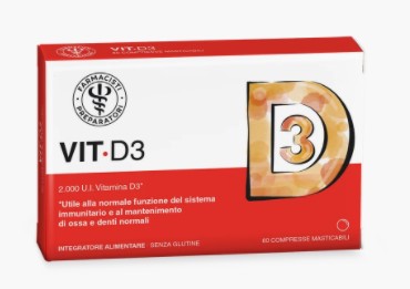 Vit D3 Integratore Di Vitamina D3 2000 UI 60 Compresse — confronto prezzi