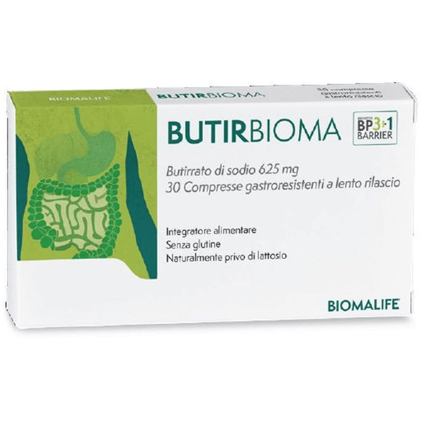 Butirbioma 30 Compresse Integratore Butirrato Benessere Barriera Intestinale