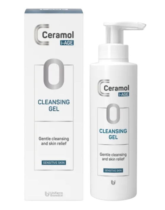 Ceramol I-Age Cleansing Gel Detergente Viso per Pelle Sensibile 200 ml