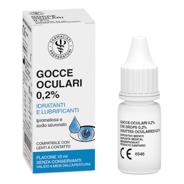 Lfp gocce oculari sterili a base di ipromellosa e sodio ialuronato polidose senza conservanti da 10 ml — confronto prezzi