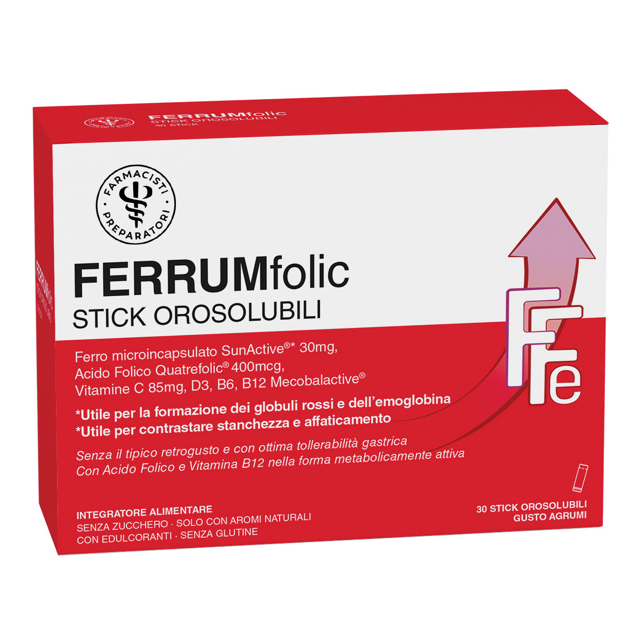Lfp ferrumfolic agrumi 30 stick orosolubili — confronto prezzi