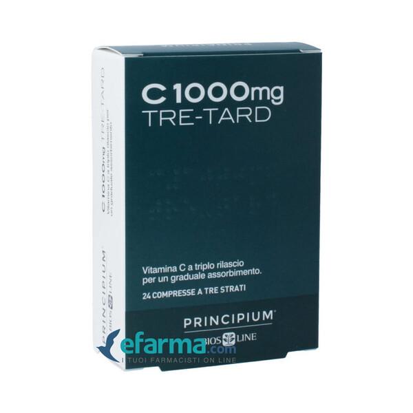 Principium C 1000 mg TRE-TARD Integratore Sistema Immunitario 24 Compresse — confronto prezzi