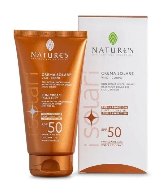 Natures Crema Solare Viso Corpo Spf50 Protezione Alta 150ml