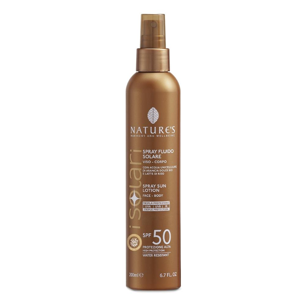 NATURE'S iSolari Spray Fluido Solare SPF 50 200 ml