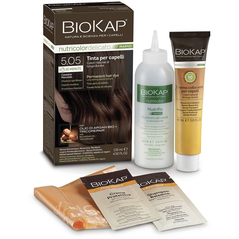 Biokap Nutricolor Delicato Rapid 5.05 Castano Nocciola 135 Ml — confronto prezzi