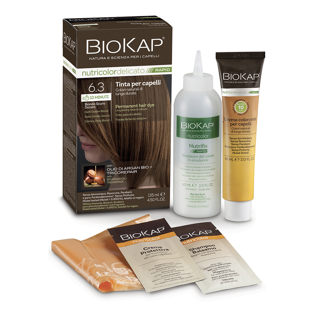 Biokap nutricolor delicato rapid 6,30 biondo scuro dorato 135 ml — confronto prezzi