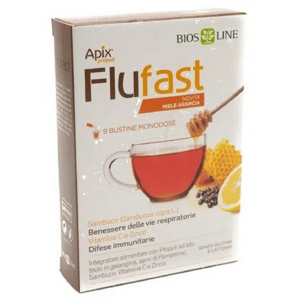 Apix Flufast Integratore Gusto Miele e Arancia 9 Bustine — confronto prezzi