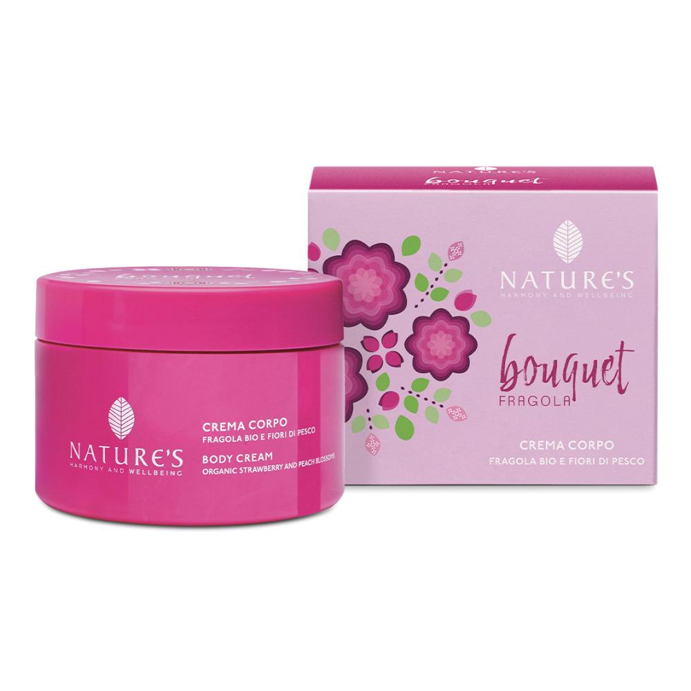 Nature's Bouquet Fragola Crema Corpo, 200 ml