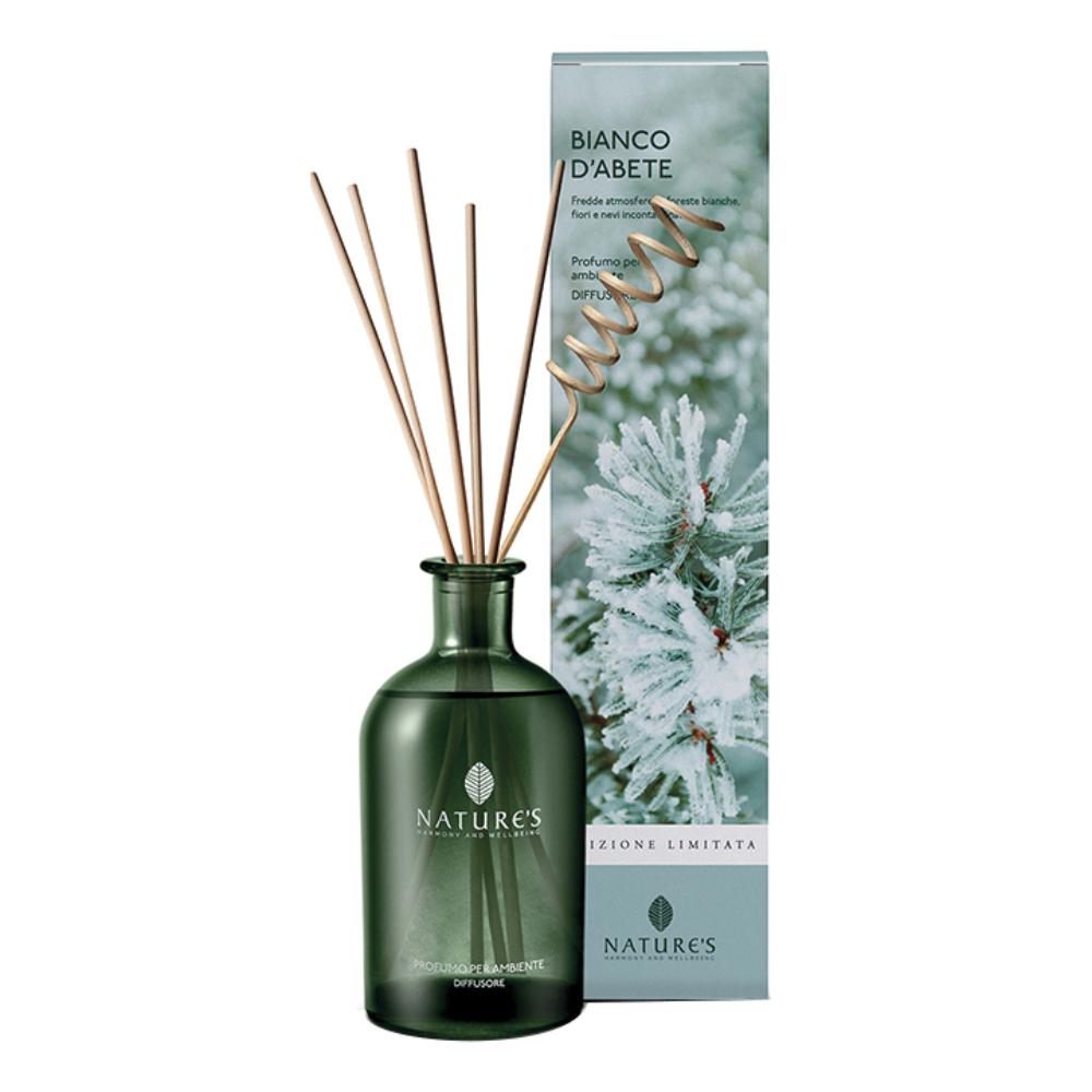 Bios Line Natures diffusore bianco d'abete - Profumo per un ambiente rilassante, flacone da 200 ml