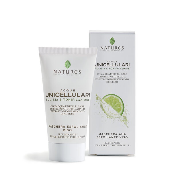 Nature's acque unicellulari maschera aha esfoliante viso 50 ml