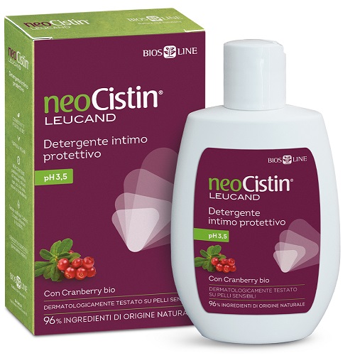Bios Line NeoCistin Leucand 200ml - Detergente intimo protettivo per l'igiene quotidiana, 1 flacone