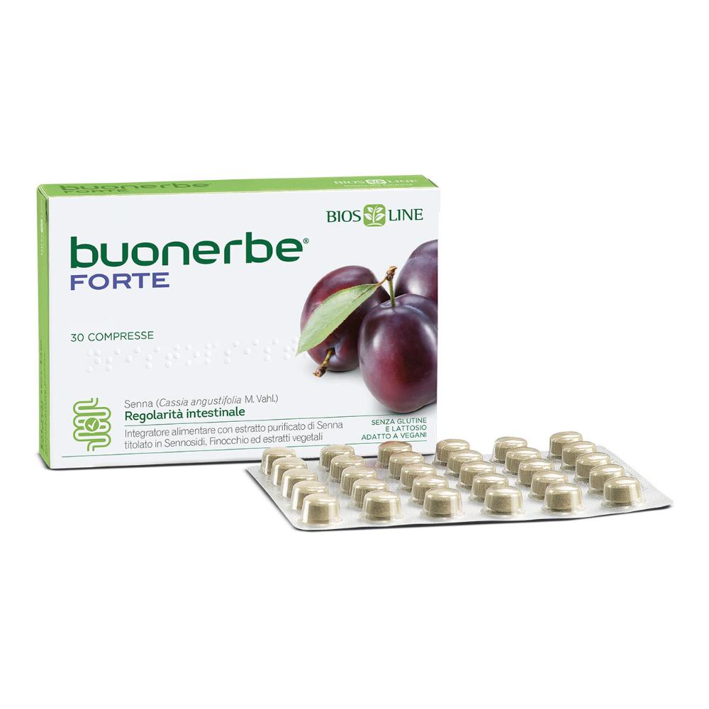 Bios Line Buonerbe Forte Integratore Per La Regolarità Intestinale 90 Compresse