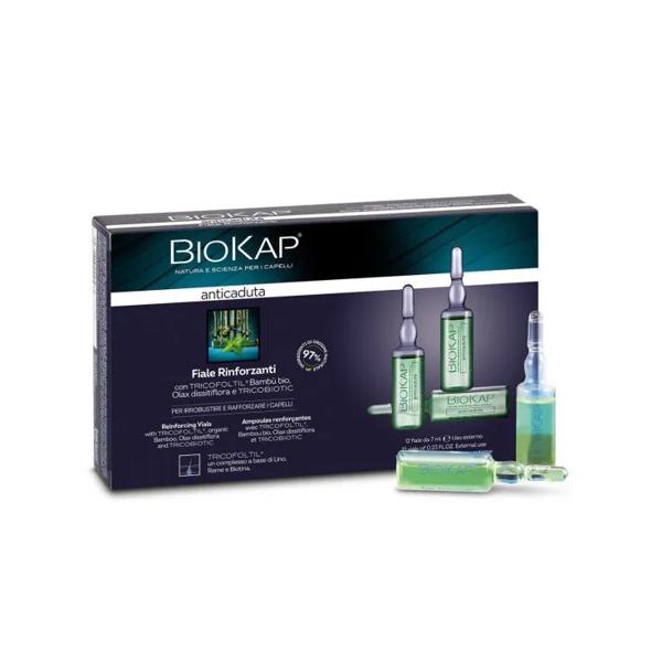 Biokap Anticaduta Rinforzante Tricobiotic Fiale Capelli 12 Fiale Da 7 Ml