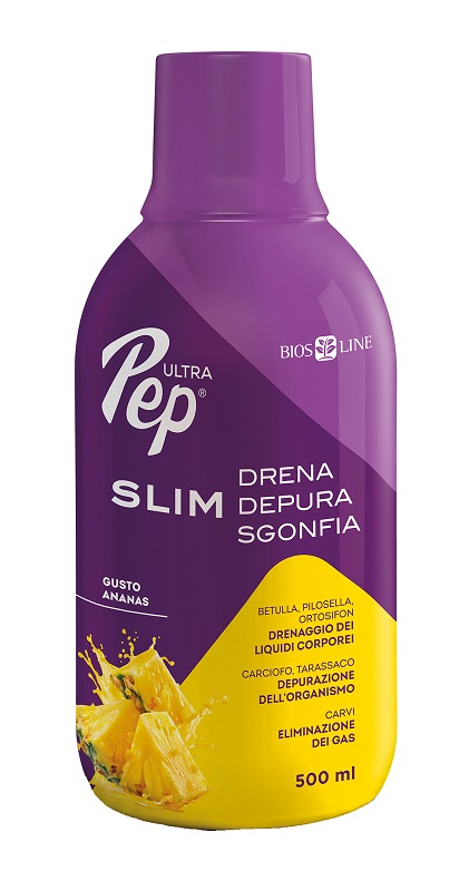 Bios Line Ultra Pep Slim Drena Depura Sgonfia Gusto Ananas 500 ml Bevanda