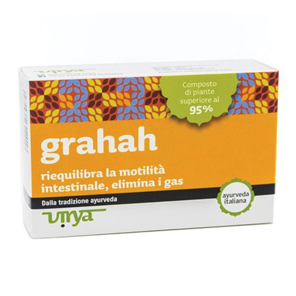 Grahah - Virya - 60 compresse - Integratore alimentare che riequilibra la motilità intestinale ed elimina i gas