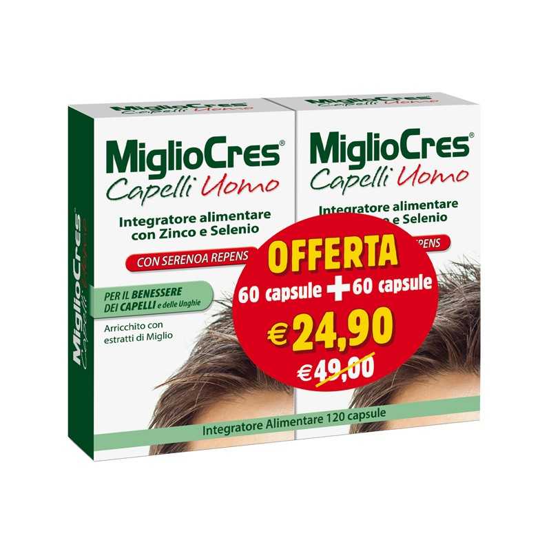 Migliocres capelli uomo 60+60 capsule promo