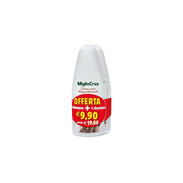MiglioCres PROMO Bipacco Shampoo Riequilibrante 200 ml + 200 ml — confronto prezzi