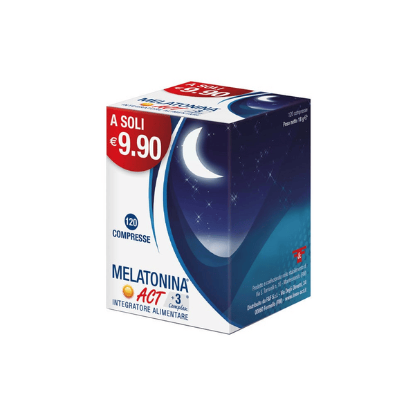 Melatonina Act +3 Complex Integratore per il Sonno 120 Compresse — confronto prezzi