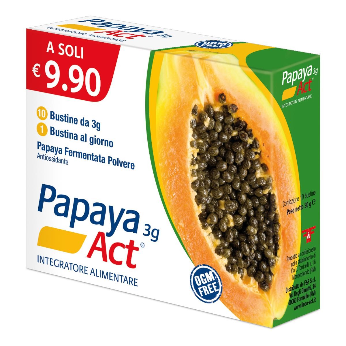 Linea Act Papaya Act Fermentata Integratore Alimentare, 10 Bustine — confronto prezzi