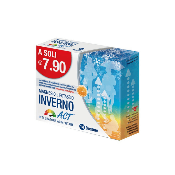 Magnesio Potassio Inverno Act Integratore 14 Bustine — confronto prezzi