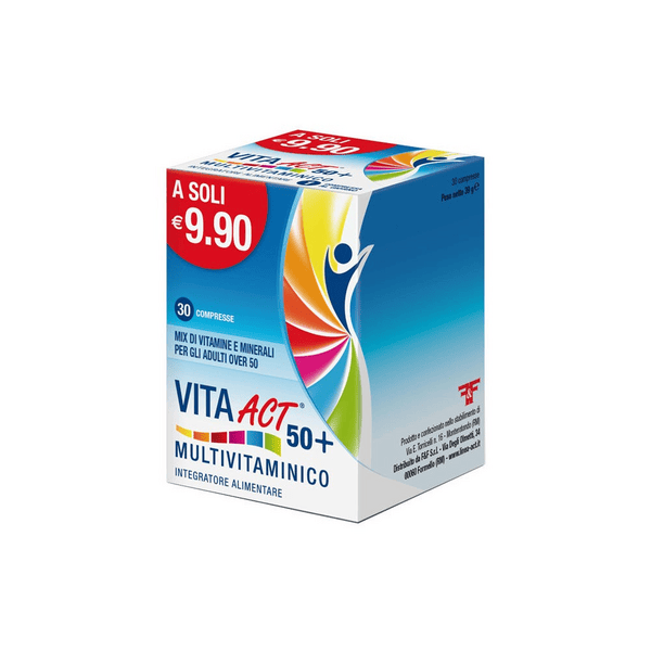 Vita Act Multivitam 50+ Integratore Multivitaminico Adulti Over 50 30 Compresse