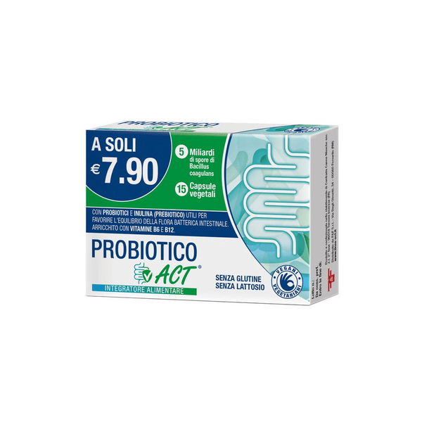 Probiotico Act Integratore Fermenti Lattici 15 Capsule