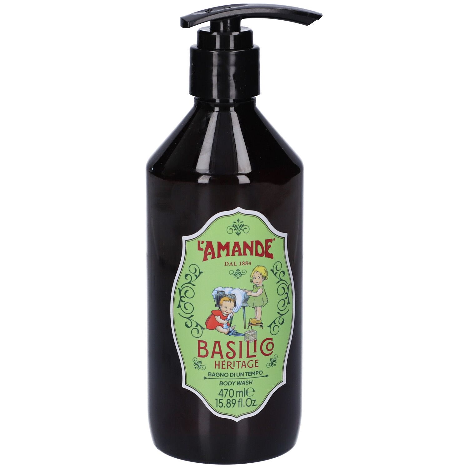 L'Amande Bagno di un Tempo Basilico Bagnoschiuma, 470 ml