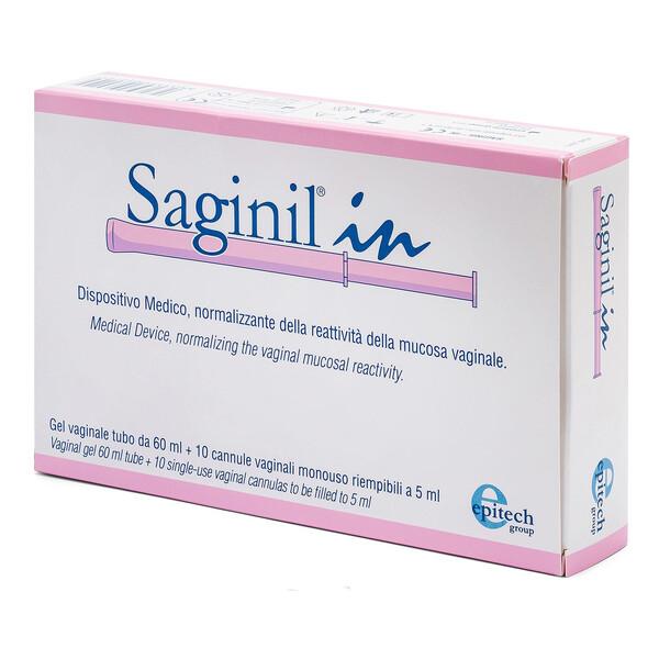 Saginil In Cannule Vaginali Trattamento Normalizzante Tubo 60 g + 10 Cannule
