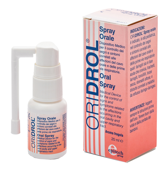 Oridrol Spray Orale Lenitivo e Protettivo per il Cavo Orale e Gola 20 ml