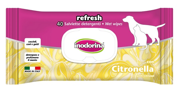 Inodorina salviette citronella 40 pezzi