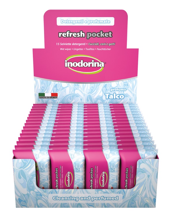 Inodorina salviette pocket talco 15 pezzi